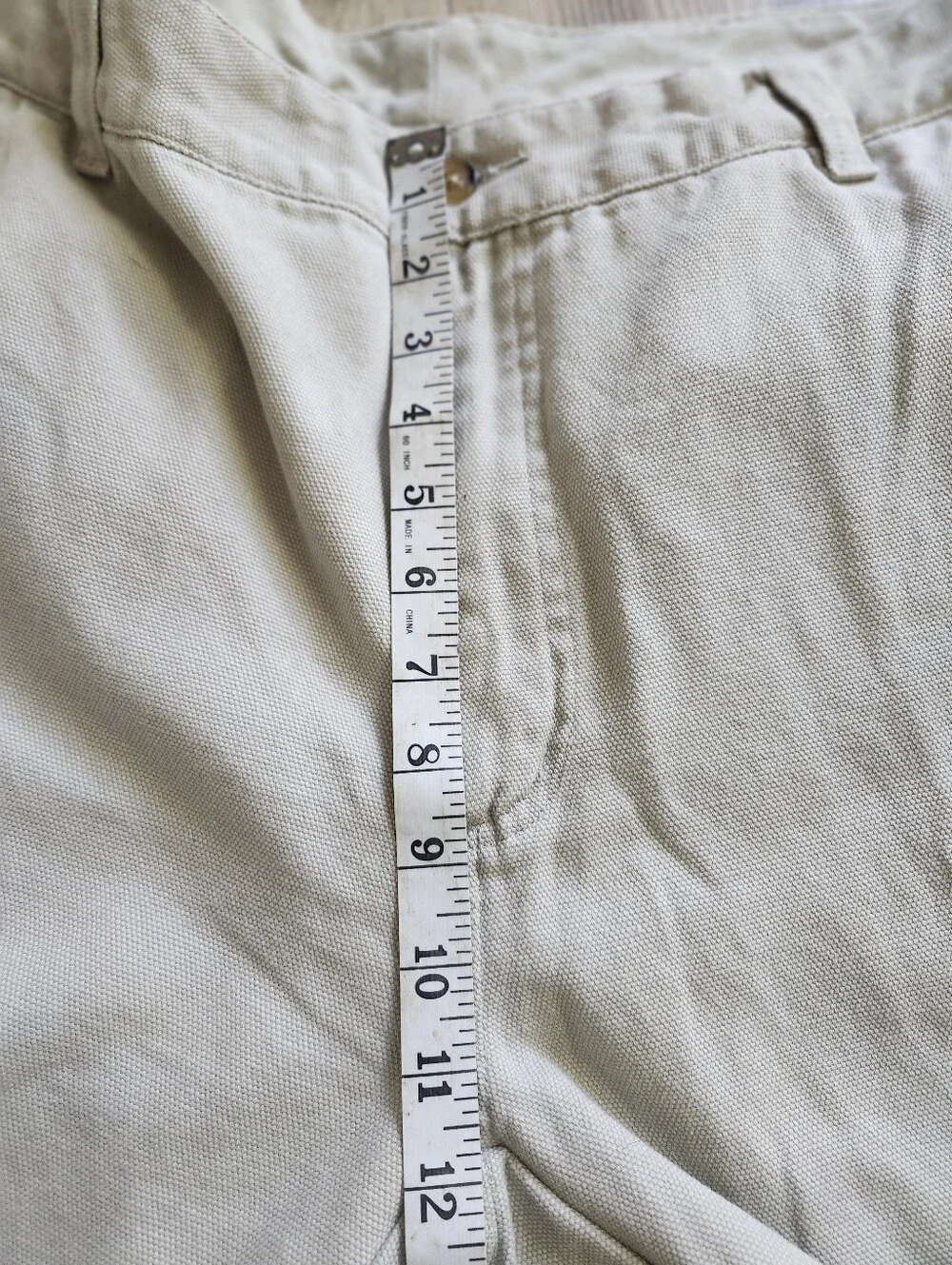 Orvis Vintage Beige Sporting Traditions Heavy Cotton Canvas Chinos. Sz. 36
